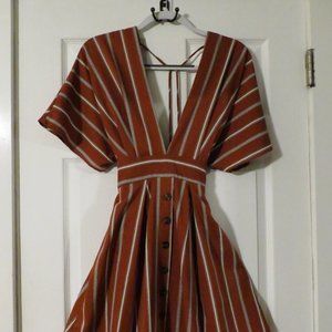 Boutique-Style Striped Summer Dress